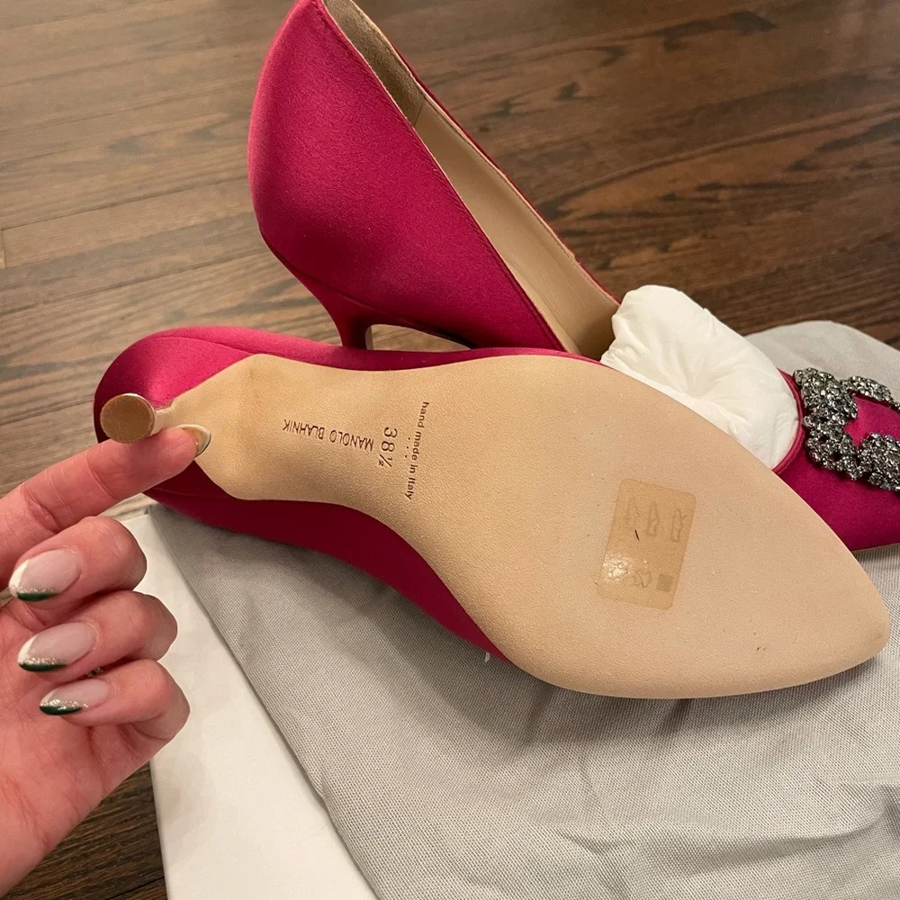 Manolo Blahnik Hangisi 105 pumps - Picture 2 of 5